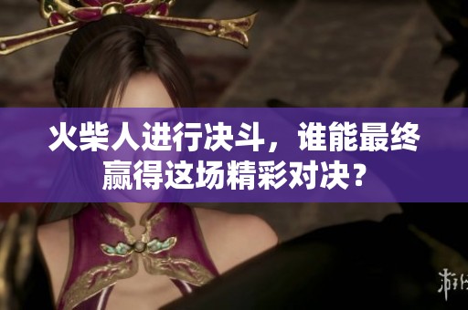 火柴人进行决斗，谁能最终赢得这场精彩对决？