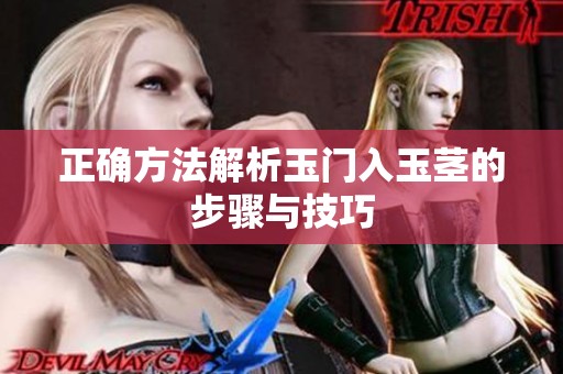正确方法解析玉门入玉茎的步骤与技巧