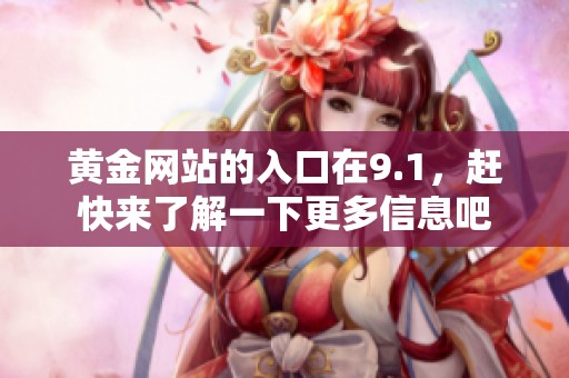 黄金网站的入口在9.1，赶快来了解一下更多信息吧