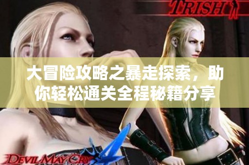 大冒险攻略之暴走探索，助你轻松通关全程秘籍分享
