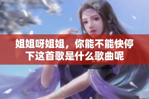 姐姐呀姐姐，你能不能快停下这首歌是什么歌曲呢