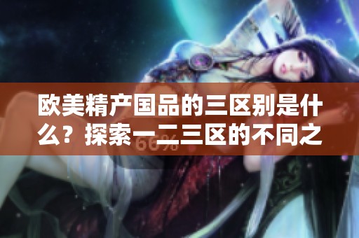 欧美精产国品的三区别是什么？探索一二三区的不同之处！