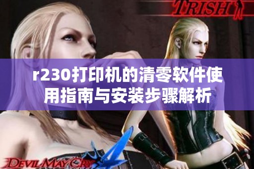 r230打印机的清零软件使用指南与安装步骤解析