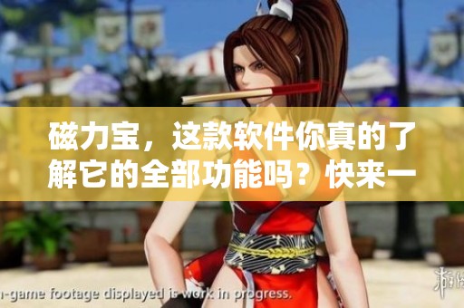 磁力宝，这款软件你真的了解它的全部功能吗？快来一起探索一下吧！