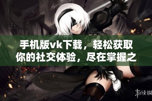 手机版vk下载，轻松获取你的社交体验，尽在掌握之中
