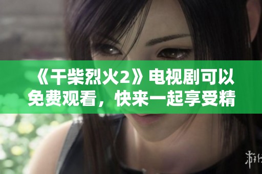 《干柴烈火2》电视剧可以免费观看，快来一起享受精彩内容吧！