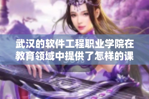 武汉的软件工程职业学院在教育领域中提供了怎样的课程与机会呢