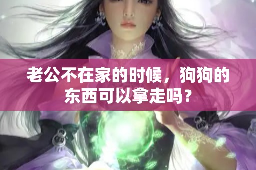 老公不在家的时候，狗狗的东西可以拿走吗？