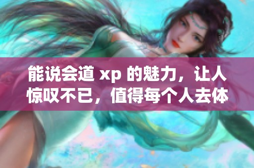 能说会道 xp 的魅力，让人惊叹不已，值得每个人去体验一下