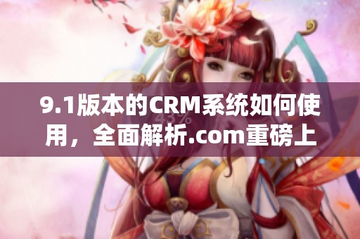 9.1版本的CRM系统如何使用，全面解析.com重磅上线的功能与优势