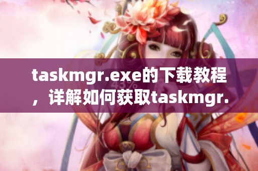 taskmgr.exe的下载教程，详解如何获取taskmgr.exe文件的方法