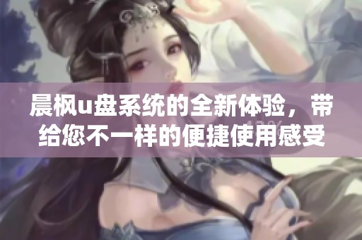 晨枫u盘系统的全新体验，带给您不一样的便捷使用感受
