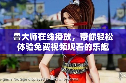 鲁大师在线播放，带你轻松体验免费视频观看的乐趣