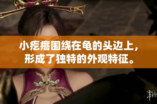 小疙瘩围绕在龟的头边上，形成了独特的外观特征。