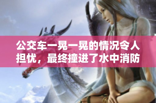 公交车一晃一晃的情况令人担忧，最终撞进了水中消防。