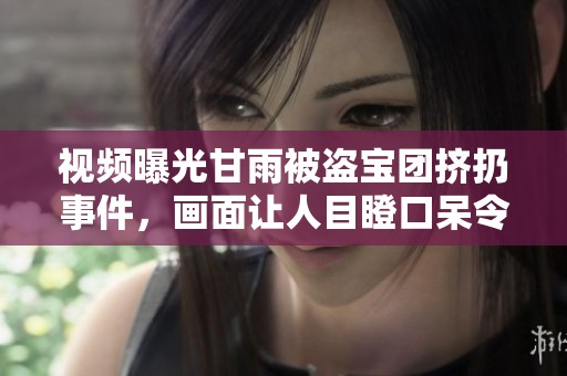 视频曝光甘雨被盗宝团挤扔事件，画面让人目瞪口呆令人震惊