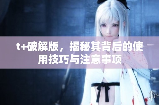 t+破解版，揭秘其背后的使用技巧与注意事项