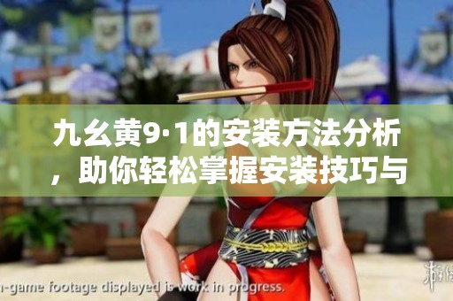 九幺黄9·1的安装方法分析，助你轻松掌握安装技巧与流程