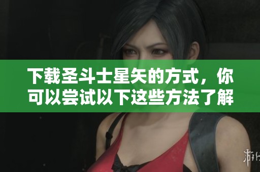 下载圣斗士星矢的方式，你可以尝试以下这些方法了解一下吧