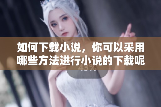 如何下载小说，你可以采用哪些方法进行小说的下载呢