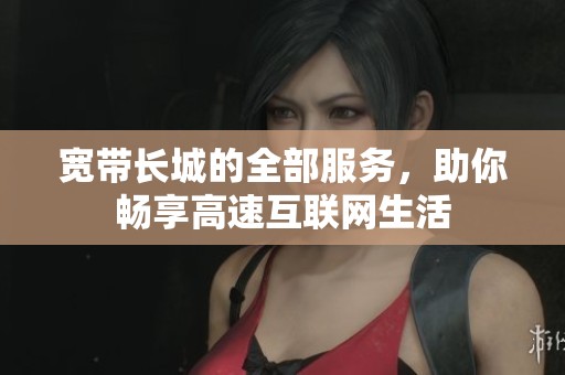 宽带长城的全部服务，助你畅享高速互联网生活