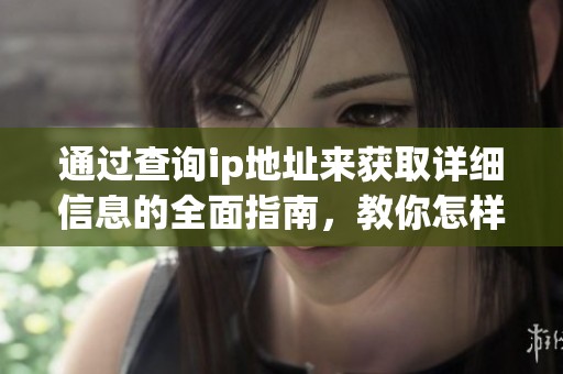通过查询ip地址来获取详细信息的全面指南，教你怎样进行ip地址的查询
