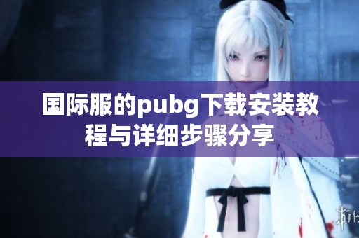 国际服的pubg下载安装教程与详细步骤分享