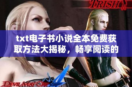 txt电子书小说全本免费获取方法大揭秘，畅享阅读的乐趣与便捷方式