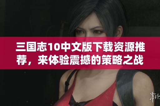 三国志10中文版下载资源推荐，来体验震撼的策略之战吧