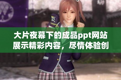 大片夜幕下的成品ppt网站展示精彩内容，尽情体验创意无限的视觉盛宴