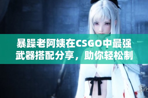 暴躁老阿姨在CSGO中最强武器搭配分享，助你轻松制胜！