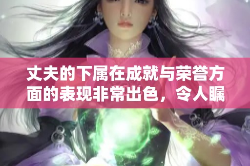 丈夫的下属在成就与荣誉方面的表现非常出色，令人瞩目