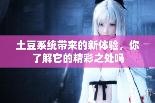 土豆系统带来的新体验，你了解它的精彩之处吗