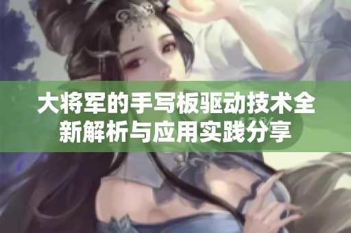 大将军的手写板驱动技术全新解析与应用实践分享