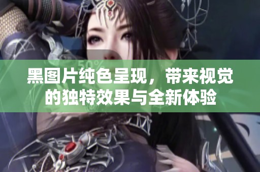 黑图片纯色呈现，带来视觉的独特效果与全新体验
