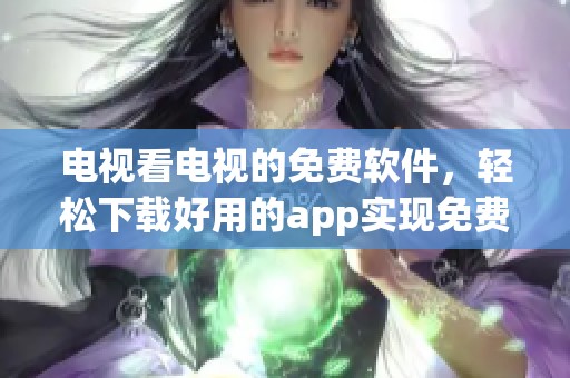 电视看电视的免费软件，轻松下载好用的app实现免费看你想看的节目！