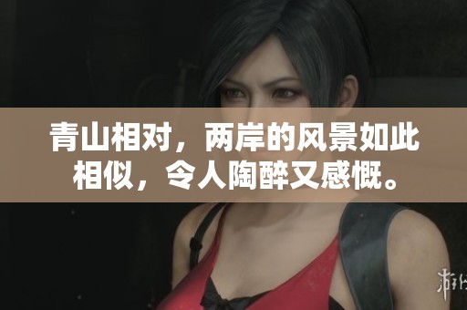 青山相对，两岸的风景如此相似，令人陶醉又感慨。