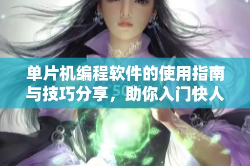 单片机编程软件的使用指南与技巧分享，助你入门快人一步