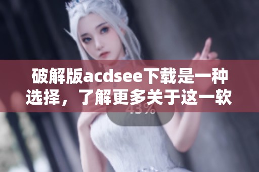 破解版acdsee下载是一种选择，了解更多关于这一软件的详细信息