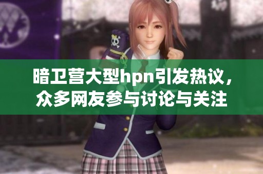 暗卫营大型hpn引发热议，众多网友参与讨论与关注