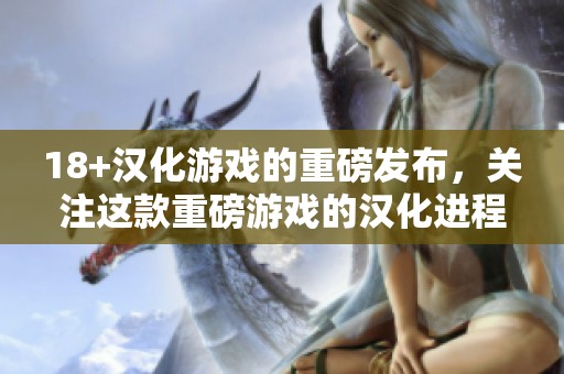 18+汉化游戏的重磅发布，关注这款重磅游戏的汉化进程！