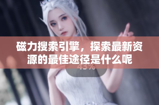 磁力搜索引擎，探索最新资源的最佳途径是什么呢