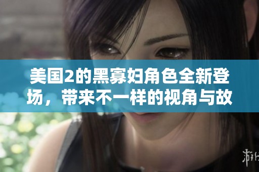美国2的黑寡妇角色全新登场，带来不一样的视角与故事。