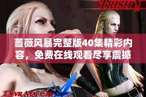 蔷薇风暴完整版40集精彩内容，免费在线观看尽享震撼剧情体验
