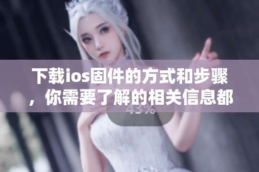 下载ios固件的方式和步骤，你需要了解的相关信息都在这里