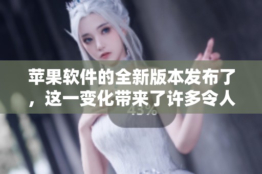 苹果软件的全新版本发布了，这一变化带来了许多令人期待的功能和提升