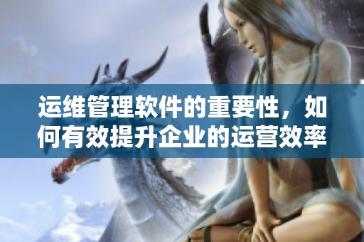运维管理软件的重要性，如何有效提升企业的运营效率与管理水平