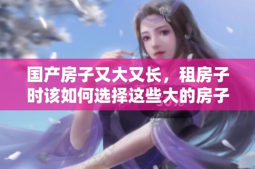 国产房子又大又长，租房子时该如何选择这些大的房子呢