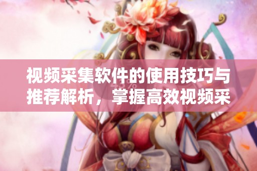 视频采集软件的使用技巧与推荐解析，掌握高效视频采集的方法与工具