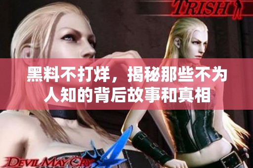 黑料不打烊，揭秘那些不为人知的背后故事和真相